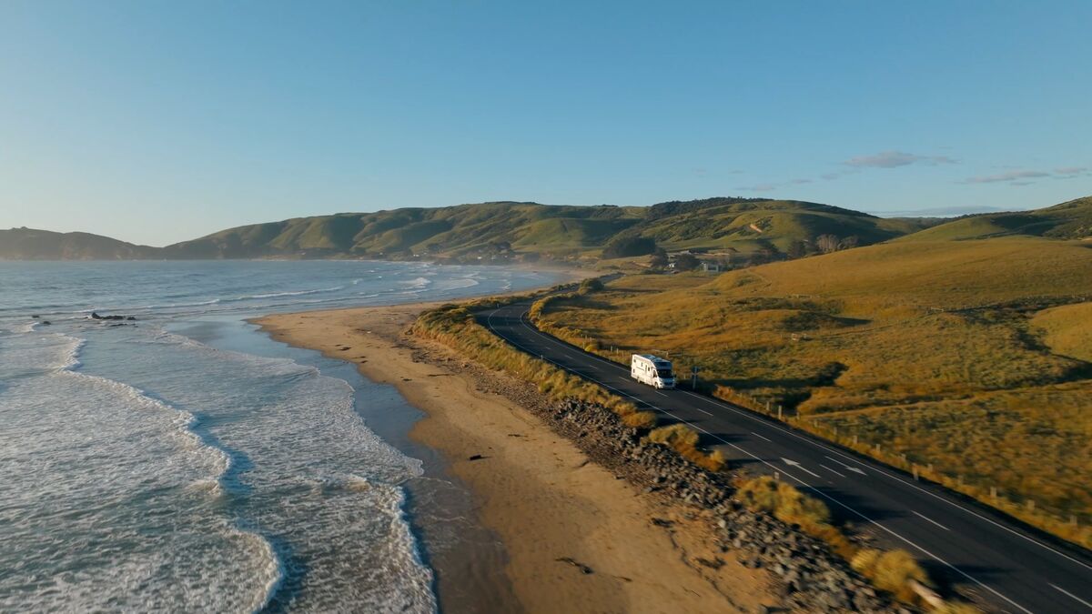 James filming in New Zealand