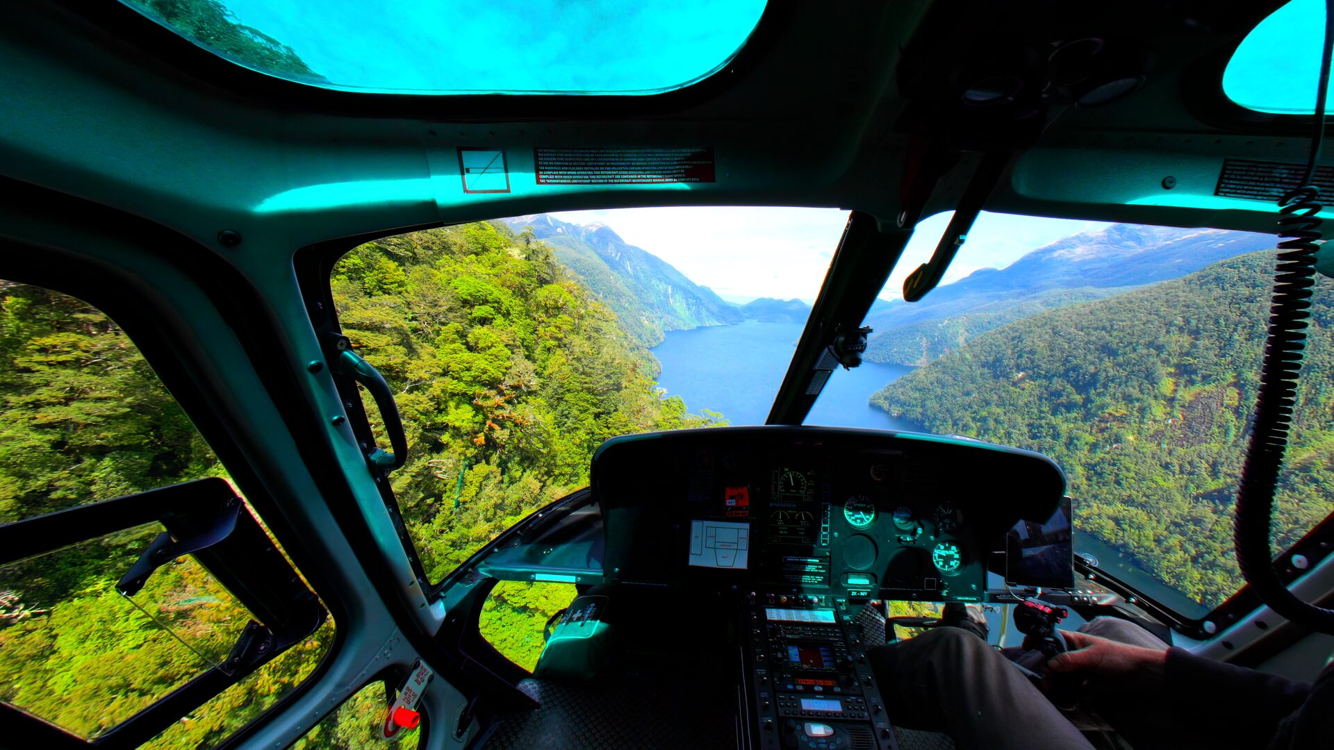 Aerial view of remote wilderness
